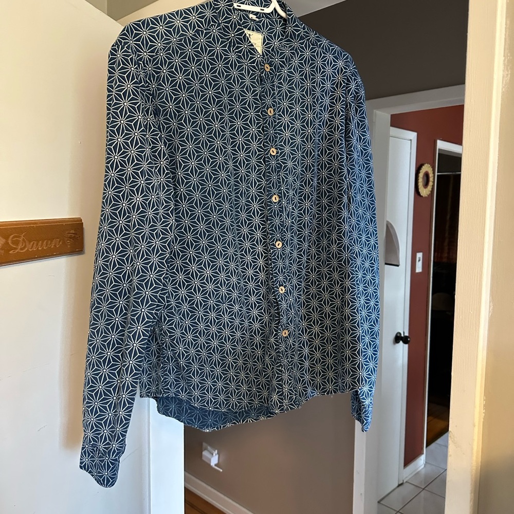 Wander Boutique Blue Patterned Shirt